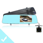 Dual Lens Mirror Car Dash Cam - RAPBLUE