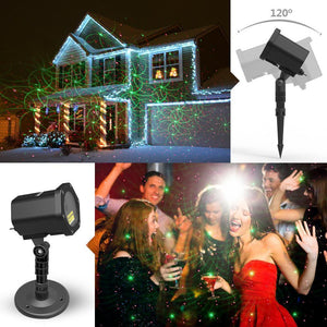 Christmas LED Waterproof Projector 12 in 1 Pattern - RAPBLUE