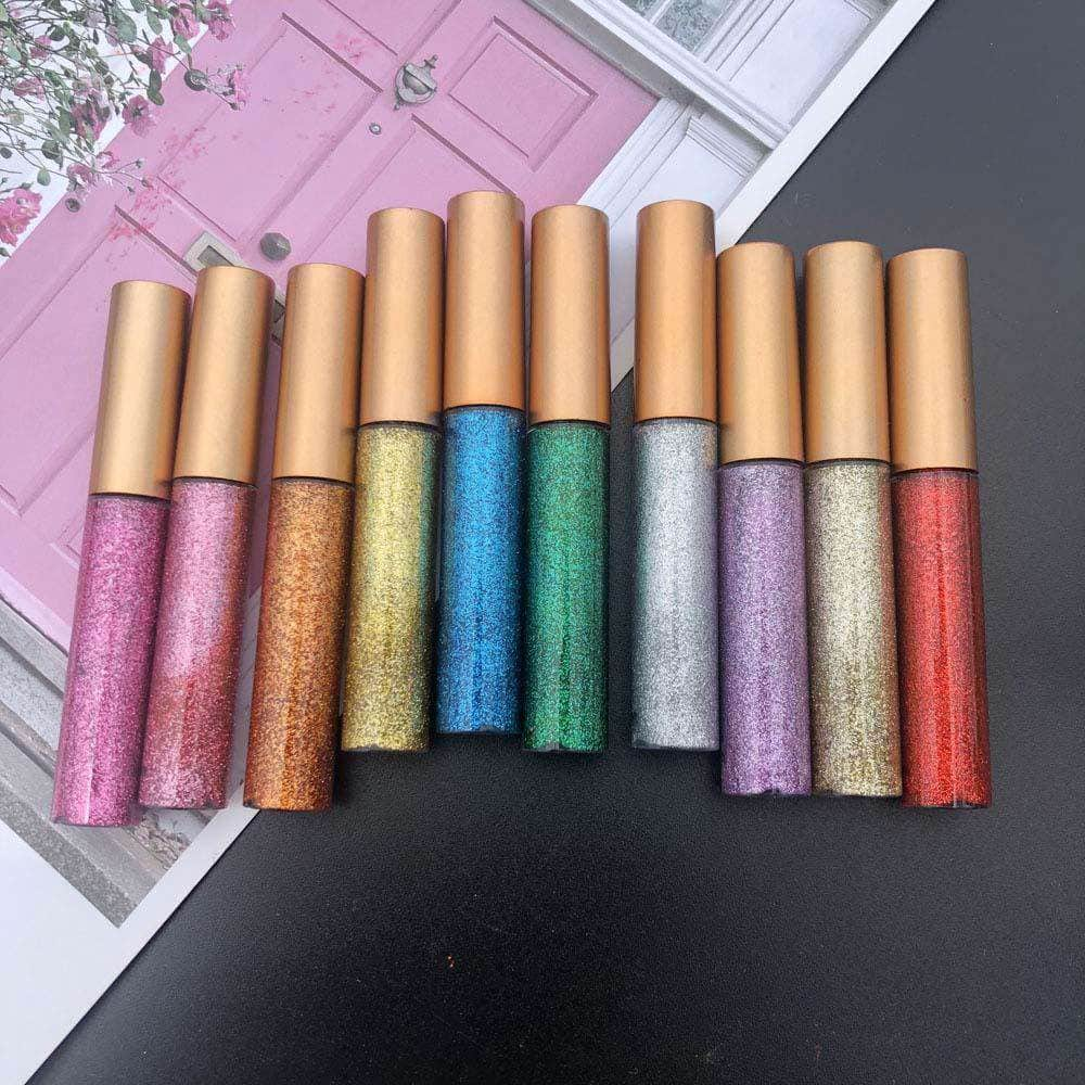 Shiny™ Color Glitter Liquid Eyeliner 10 pcs. Set - RAPBLUE