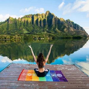 7 Chakra Yoga & Beach Mat - RAPBLUE