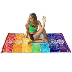 7 Chakra Yoga & Beach Mat - RAPBLUE