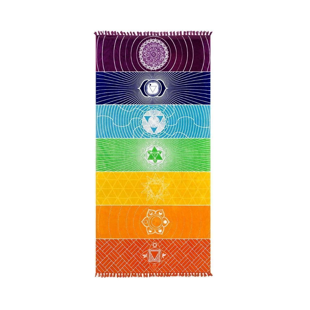 7 Chakra Yoga & Beach Mat - RAPBLUE