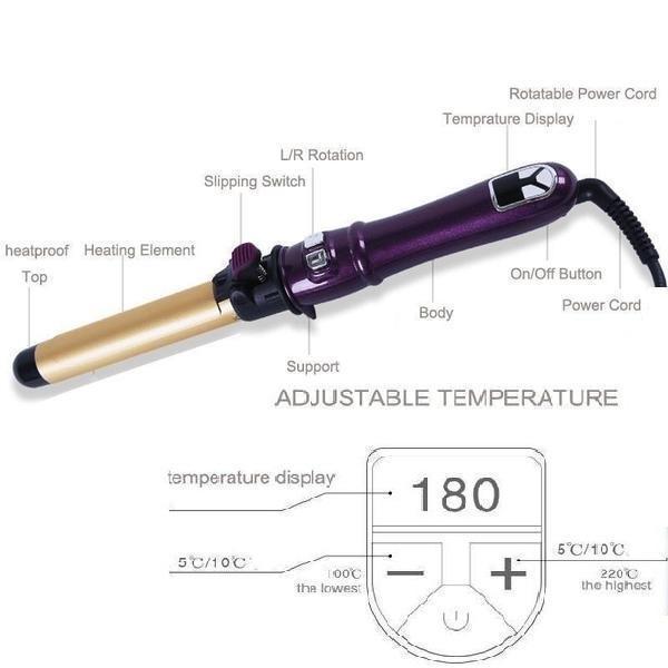 Professional Auto Rotating Curling Iron - RAPBLUE