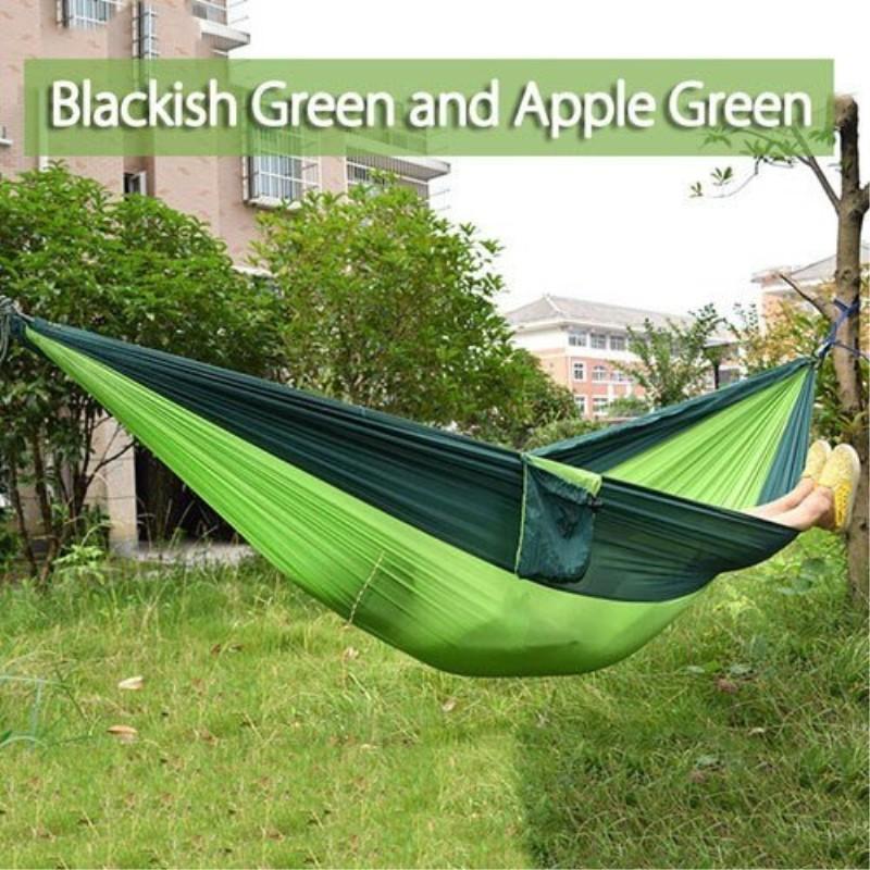 Backpacking Hammock - Portable Nylon Parachute Outdoor Double Hammock - RAPBLUE