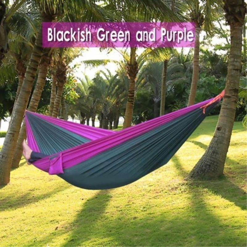 Backpacking Hammock - Portable Nylon Parachute Outdoor Double Hammock - RAPBLUE