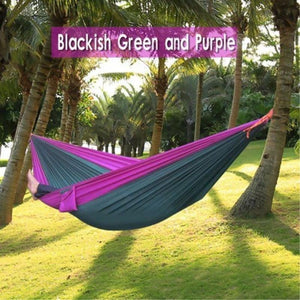 Backpacking Hammock - Portable Nylon Parachute Outdoor Double Hammock - RAPBLUE