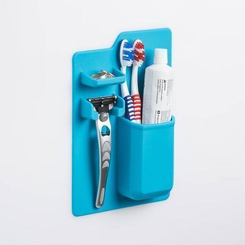 Toothbrush and Razor Sillicone Mirror Holder - RAPBLUE