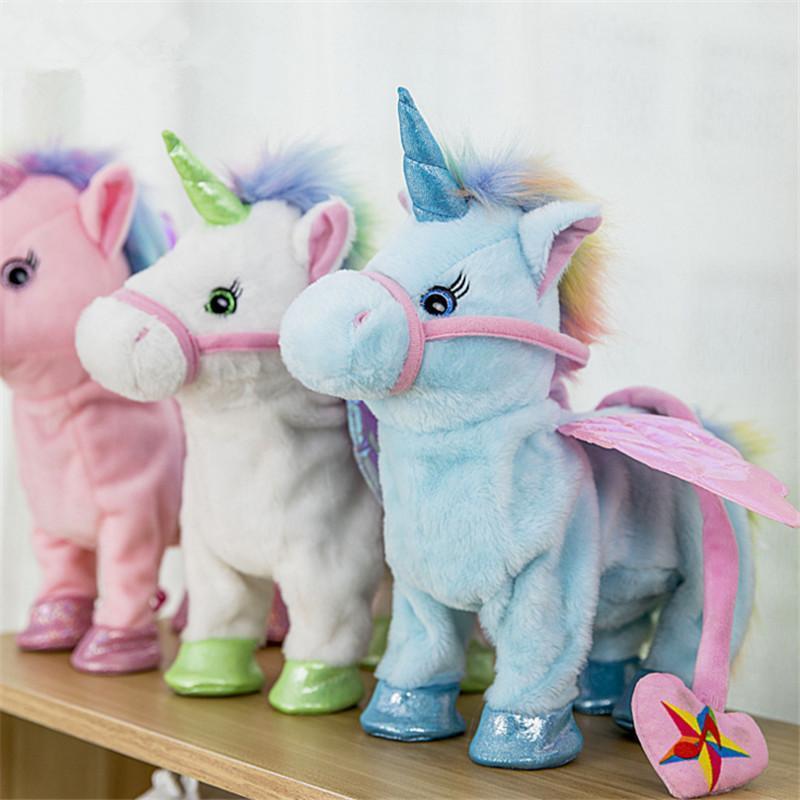 Walking Singing Unicorn Plush Toy - RAPBLUE