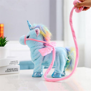 Walking Singing Unicorn Plush Toy - RAPBLUE