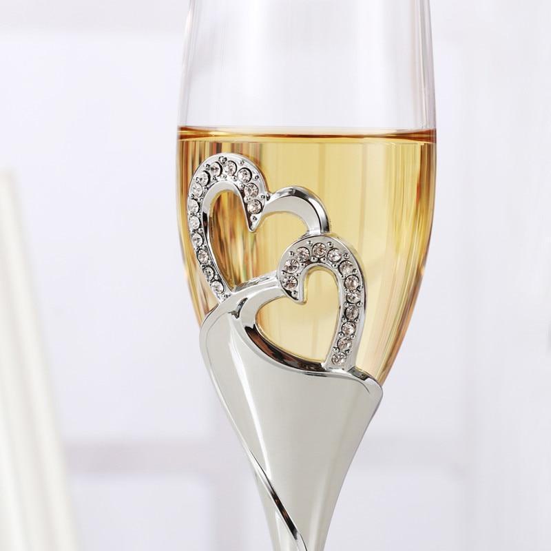 Crystal Champagne Flute Glasses - RAPBLUE