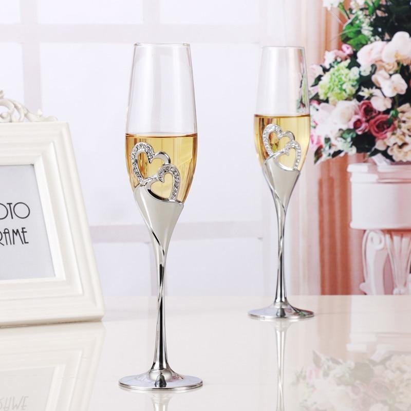 Crystal Champagne Flute Glasses - RAPBLUE