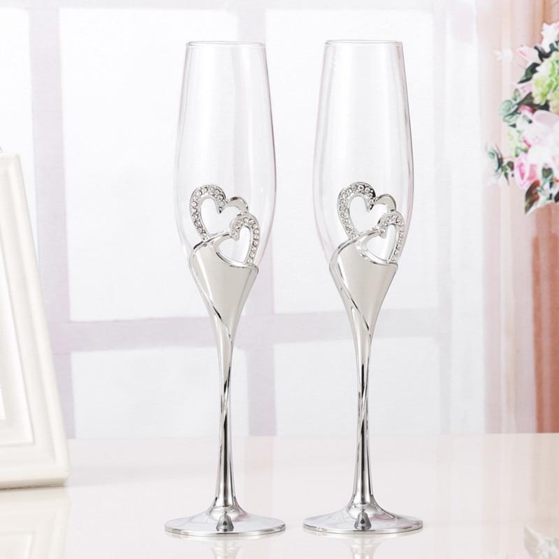 Crystal Champagne Flute Glasses - RAPBLUE