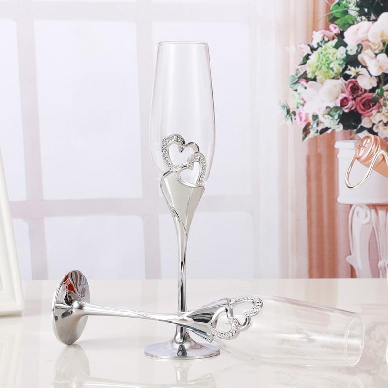 Crystal Champagne Flute Glasses - RAPBLUE