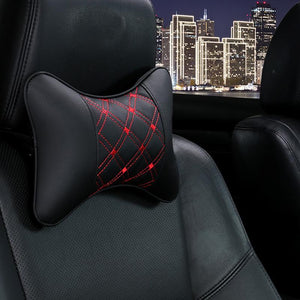 Car Neck & Lumbar Leather Pillow - RAPBLUE