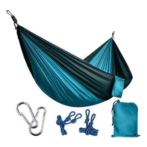 Backpacking Hammock - Portable Nylon Parachute Outdoor Double Hammock - RAPBLUE