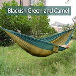 Backpacking Hammock - Portable Nylon Parachute Outdoor Double Hammock - RAPBLUE