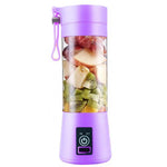 Portable Home USB Rechargeable 4Blade Electric Fruit Extractor Juice Blender Extractor Fruit Smoothie Maker Cup Bottle and Cover - RAPBLUE