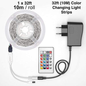 32ft Colour Changing LED Light Strip (Remote Included) - RAPBLUE