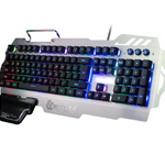 RGB Backlit Semi Mechanical Gaming Keyboard with Wrist Rest - RAPBLUE