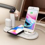 3 In 1 Qi Fast Wireless Charging Smart Station Dock - RAPBLUE