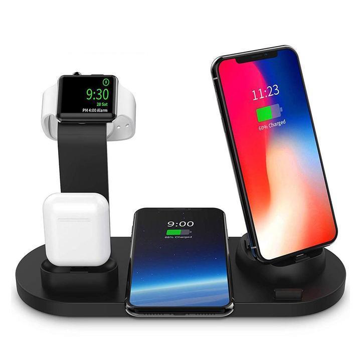 3 In 1 Qi Fast Wireless Charging Smart Station Dock - RAPBLUE