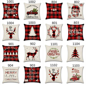 18" Festive Christmas Sofa Cushion Cover - RAPBLUE