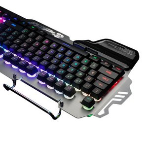 RGB Backlit Semi Mechanical Gaming Keyboard with Wrist Rest - RAPBLUE