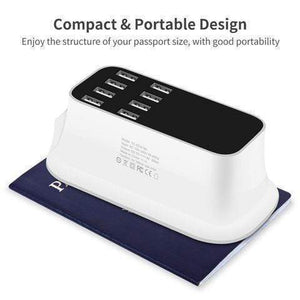 Smart 8-Port USB Fast Charger - RAPBLUE