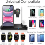 4 in 1 Wireless Charger, Qi 10W Fast Charging Station for iWatch Airpods iPhone Samsung - RAPBLUE