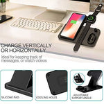 4 in 1 Wireless Charger, Qi 10W Fast Charging Station for iWatch Airpods iPhone Samsung - RAPBLUE