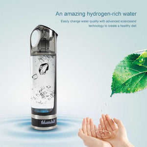 500ML LED Display Hydrogen Generator Water Bottle - RAPBLUE