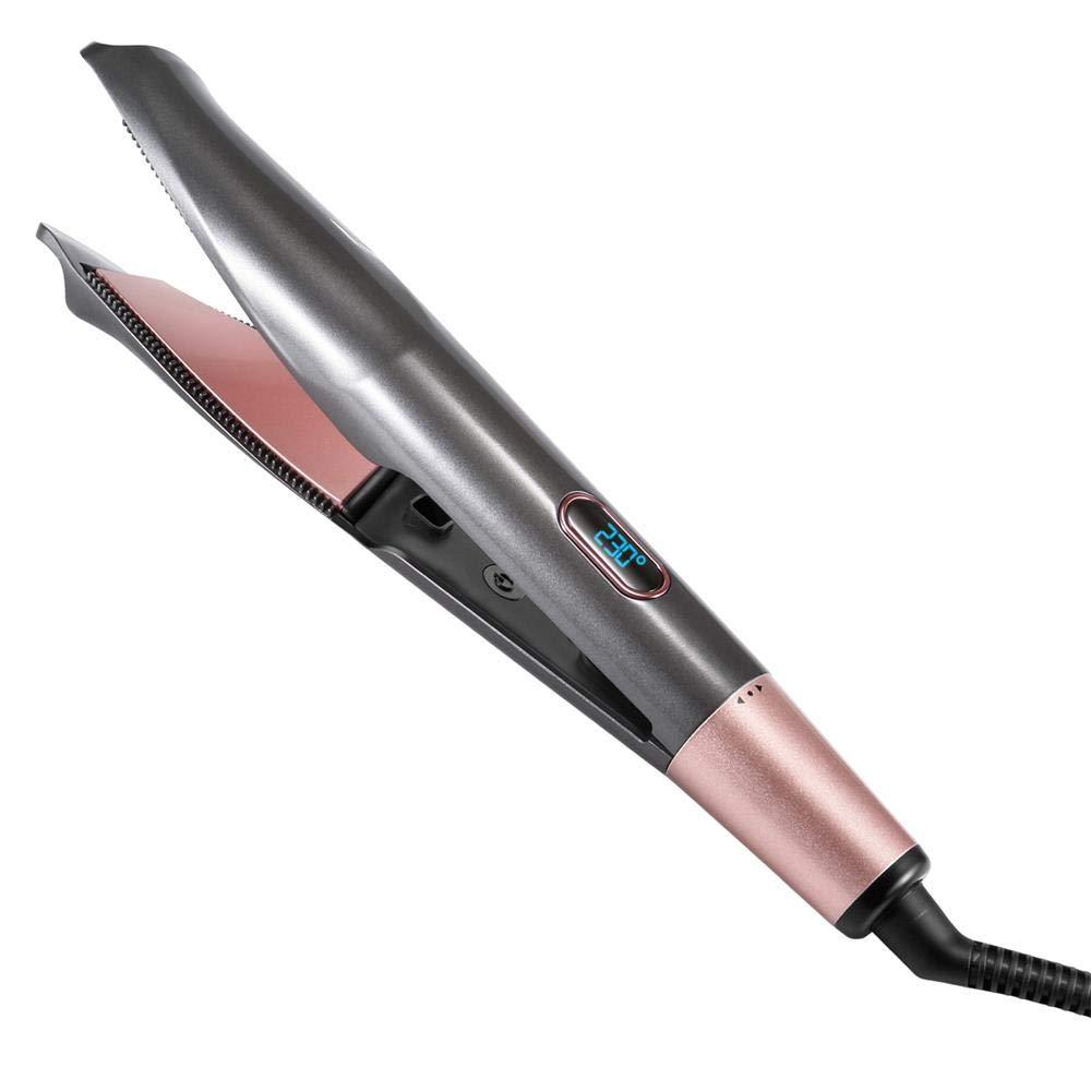 2-In-1 Hair Curling Straightening Iron Hair Curler Flat Iron - RAPBLUE