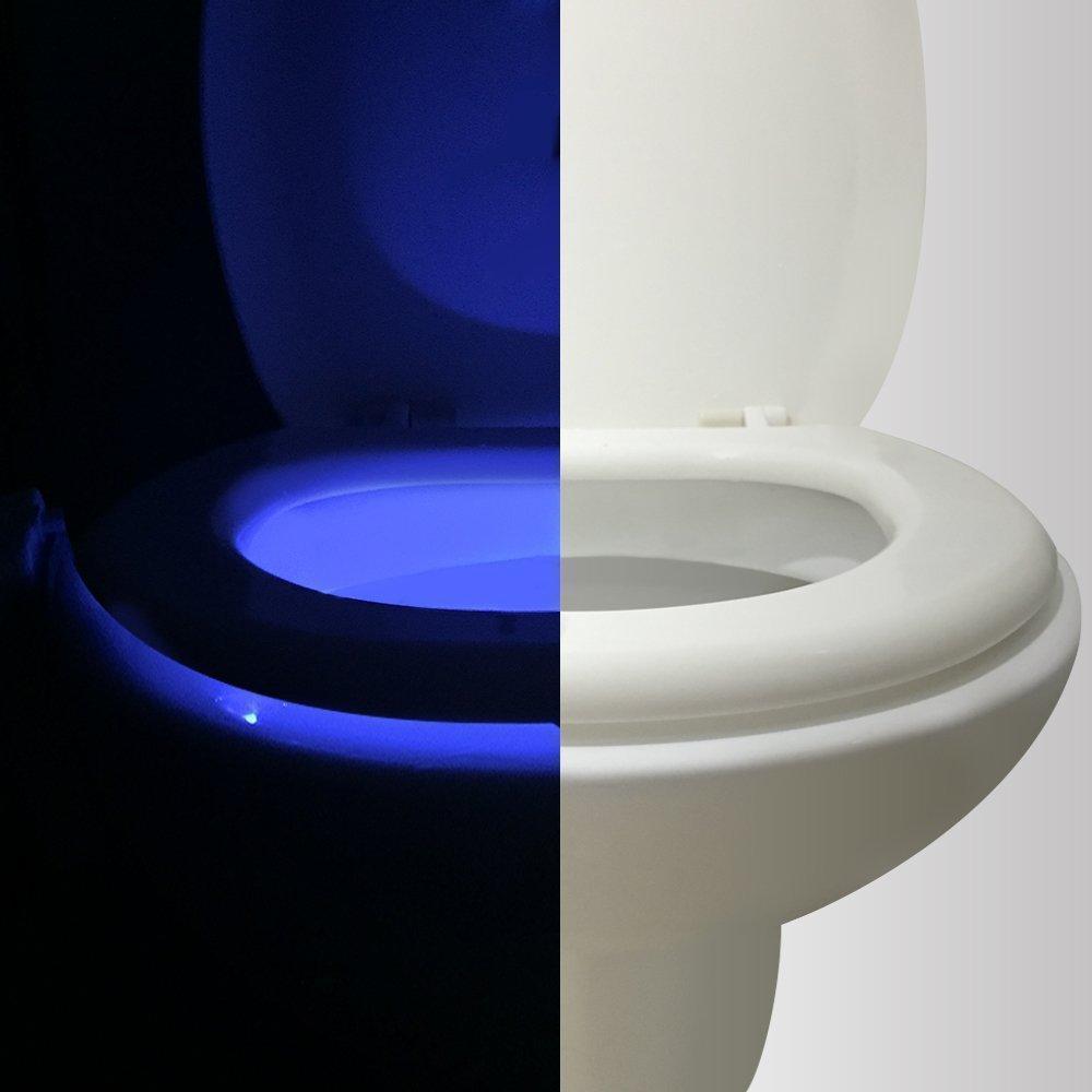 16-Color Motion Sensor LED Toilet Night Light - RAPBLUE