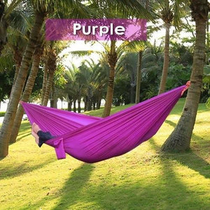 Backpacking Hammock - Portable Nylon Parachute Outdoor Double Hammock - RAPBLUE