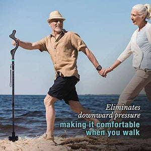 The Revolutionary Collapsible Posture Walking Cane - RAPBLUE