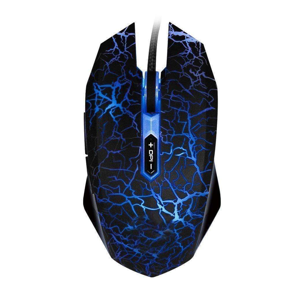 Professional Colorful 4000DPI Optical Wired Gaming Mouse - RAPBLUE