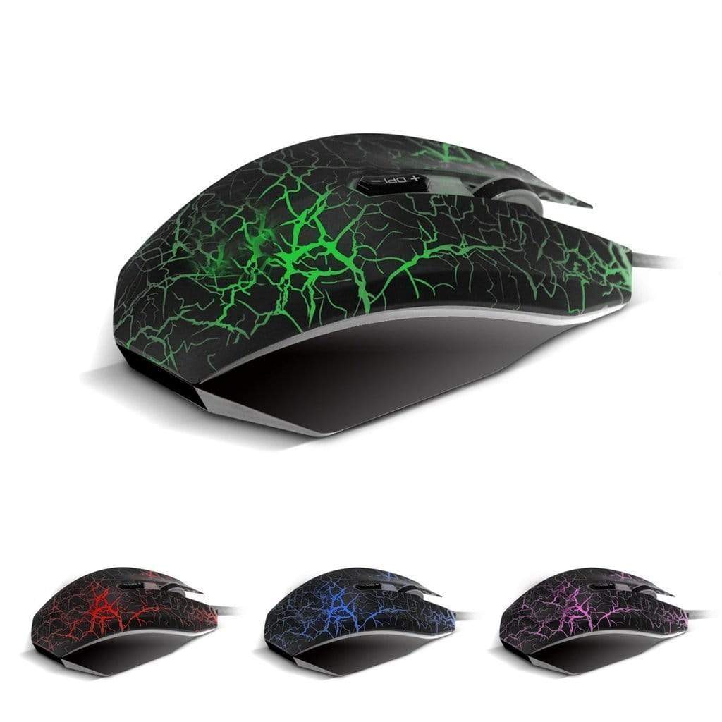 Professional Colorful 4000DPI Optical Wired Gaming Mouse - RAPBLUE