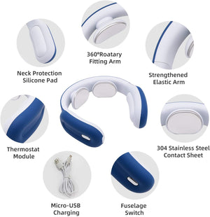 Portable Wireless Neck and Shoulder Neck Massager || Gift For Him and Her - RAPBLUE