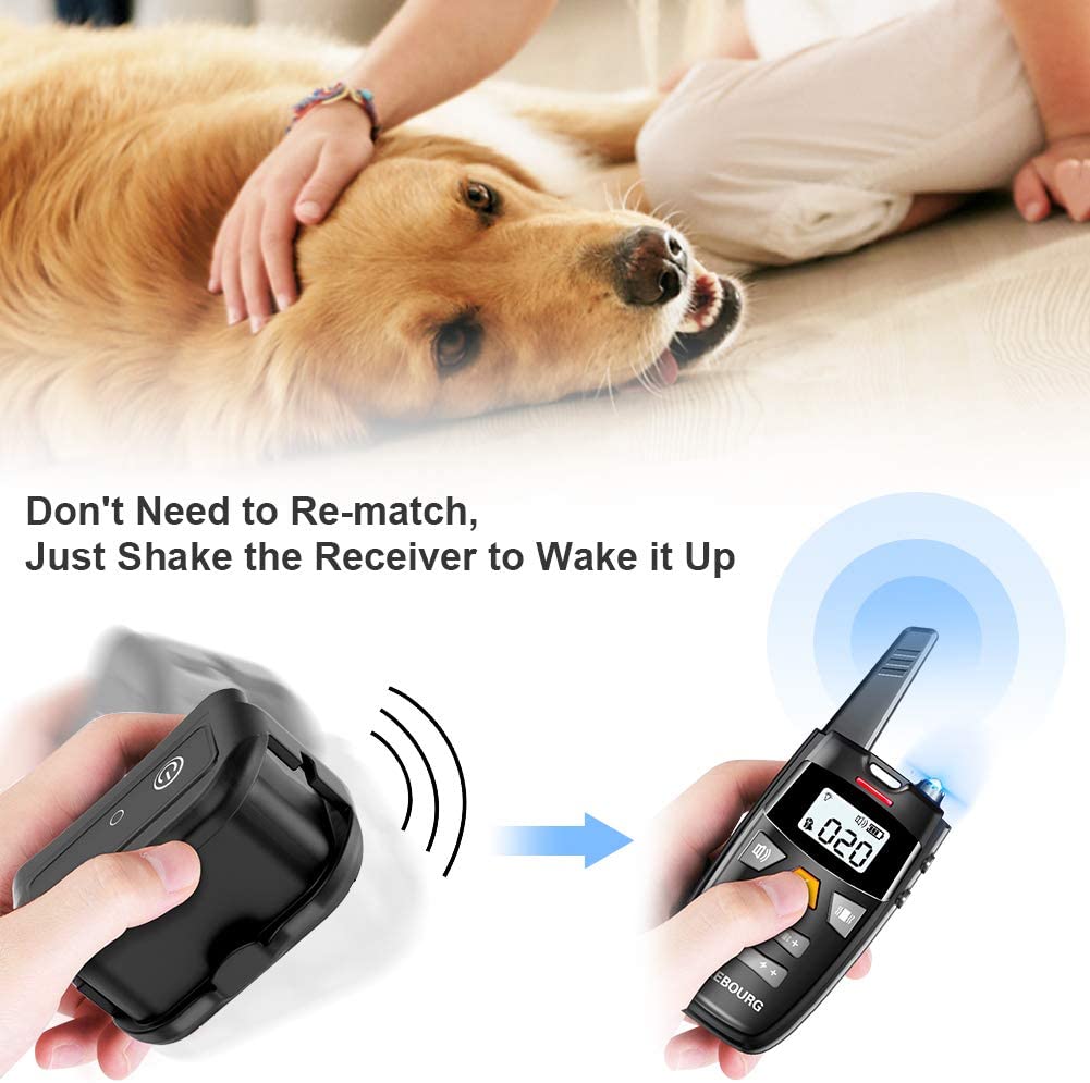 Remote Dog Training Shock Collar with 3 Correction Remote Training Modes - RAPBLUE