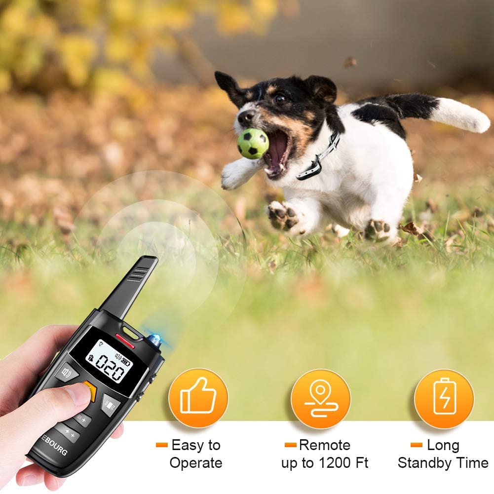 Remote Dog Training Shock Collar with 3 Correction Remote Training Modes - RAPBLUE