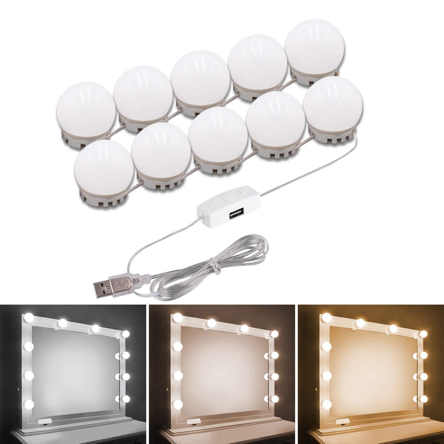 Makeup Vanity Mirror with Lights Hollywood Style Mirror Bulbs - RAPBLUE