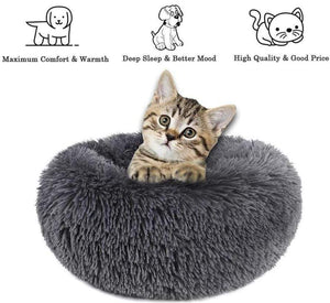 Round & Raised Cat Marshmallow Bed - RAPBLUE