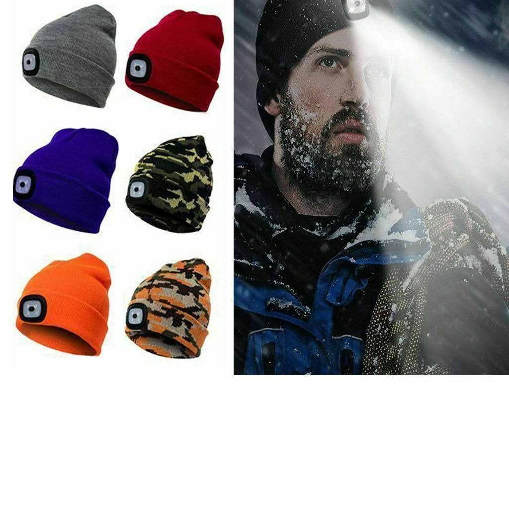 Winter Bright LED Headlamp Beanie - RAPBLUE