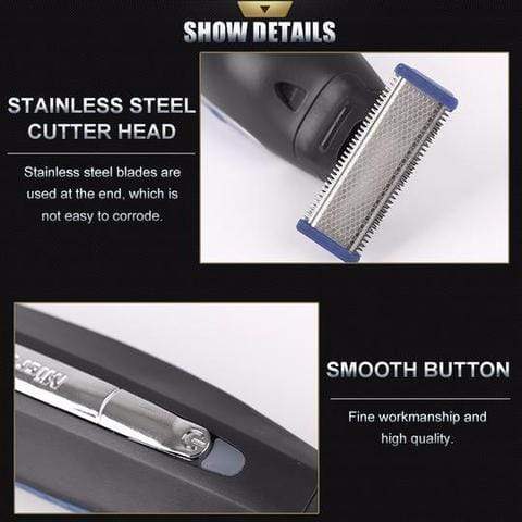 RECHARGEABLE TRIMS SHAVER - RAPBLUE