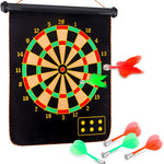 15 Inches Double Sided Magnetic Dart Board Set for Family Games - RAPBLUE