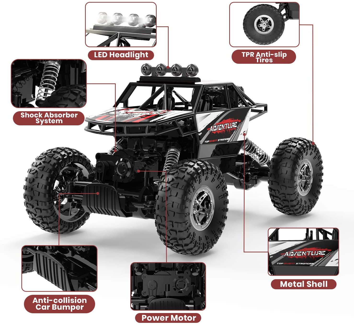 4X4 Remote Control Car || Off Road Monster Truck - RAPBLUE