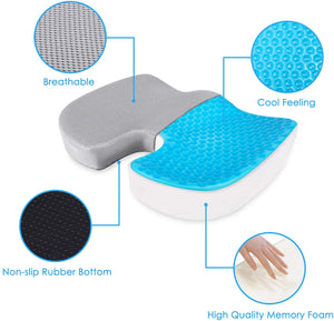 U-shaped memory cotton upholstery gel seat - RAPBLUE