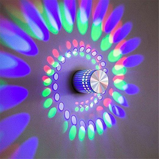 Shadow Spiral Effect Lamp RGB Multicolor With Remote Control - RAPBLUE