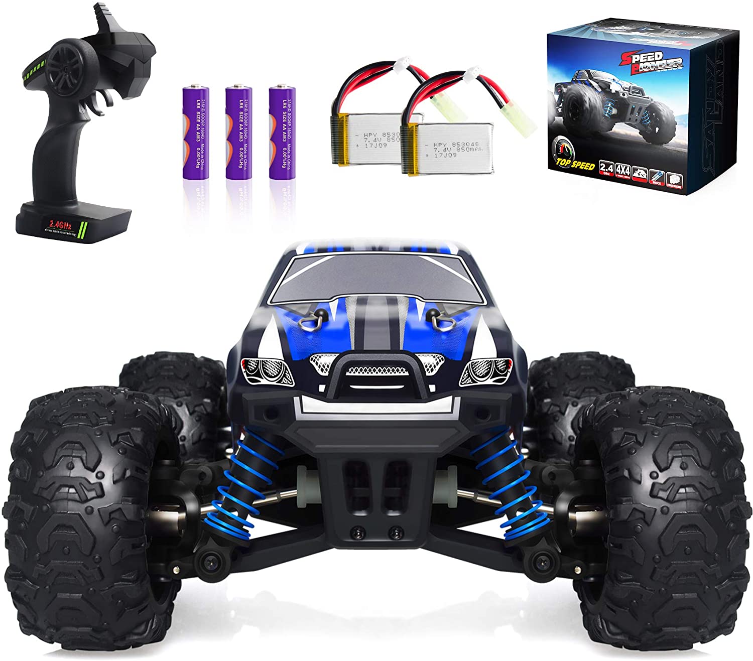 1:18 Professional Best High Speed Off-Road Remote Control RC Car - RAPBLUE