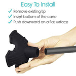 The Revolutionary Collapsible Posture Walking Cane - RAPBLUE